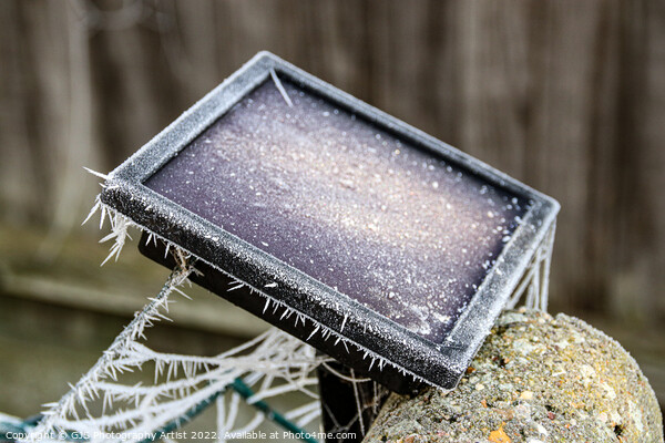 Frozen Solar Panel Picture Board by GJS Photography Artist