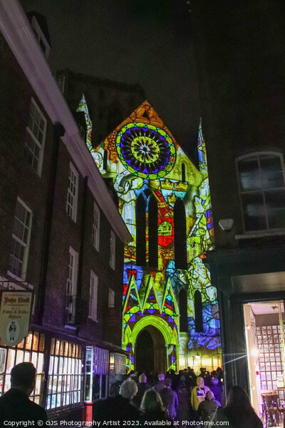 York Minster Colour and Light Projection image 1 Picture Board by GJS Photography Artist