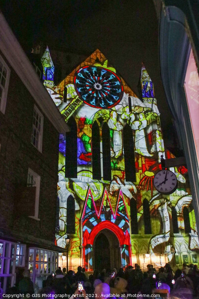York Minster Colour and Light Projection image 3 Picture Board by GJS Photography Artist