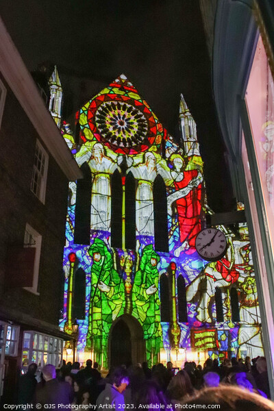 York Minster Colour and Light Projection image 6 Picture Board by GJS Photography Artist