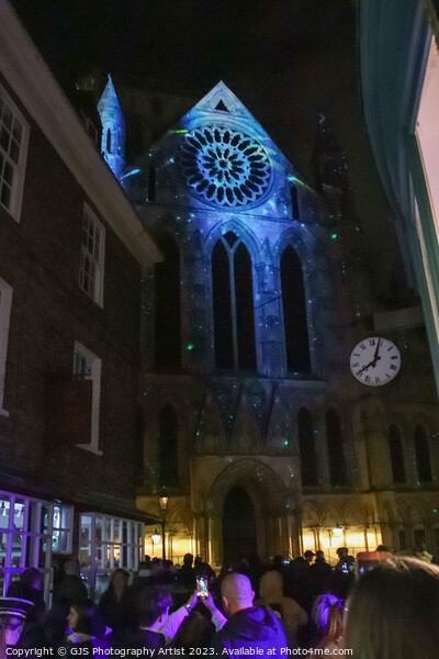 York Minsters Enchanting Illumination Picture Board by GJS Photography Artist