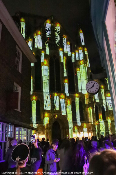 York Minster Colour and Light Projection image 7 Picture Board by GJS Photography Artist