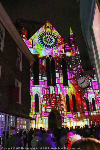 York Minster Colour and Light Projection image 8 Picture Board by GJS Photography Artist