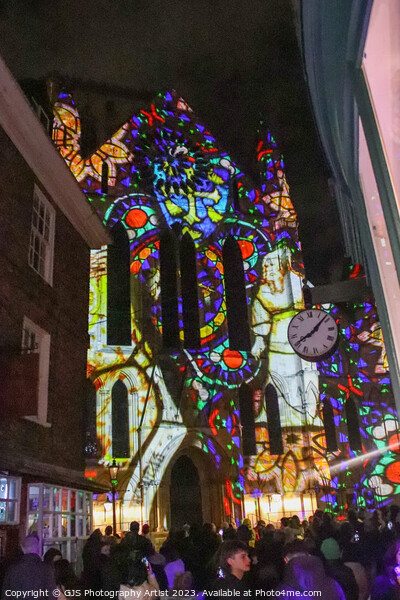 York Minster Colour and Light Projection image 12 Picture Board by GJS Photography Artist