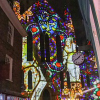 Buy canvas prints of York Minster Colour and Light Projection image 12 by GJS Photography Artist