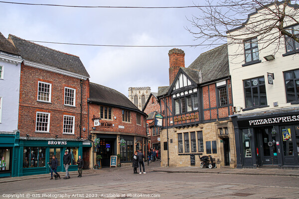 The Fusion of Shops and Restaurants Picture Board by GJS Photography Artist
