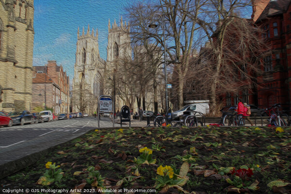 Majestic York Minster in bloom Picture Board by GJS Photography Artist