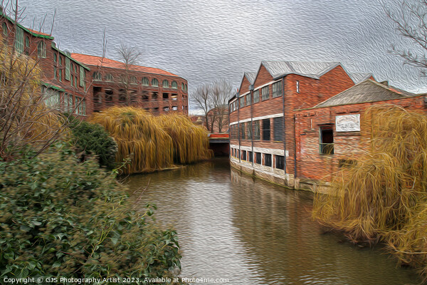 Down the Foss in Oil Picture Board by GJS Photography Artist