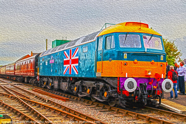 Mid Norfolk Railway’s County of Essex Livery in Oi Picture Board by GJS Photography Artist