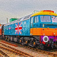 Buy canvas prints of Mid Norfolk Railway’s County of Essex Livery in Oi by GJS Photography Artist