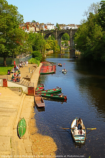 Views Down the Nidd  Picture Board by GJS Photography Artist