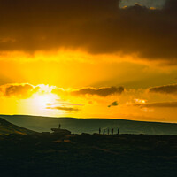 Buy canvas prints of The Burning Sky of The Peak District  by Alex Kind