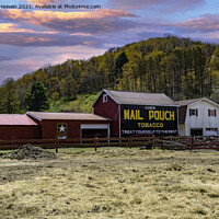 Buy canvas prints of Mail Pouch Barn by Dennis Heaven