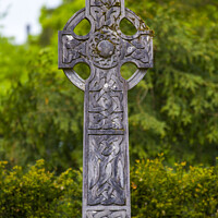 Buy canvas prints of celtic cross in Kilkenny by Christian Lademann