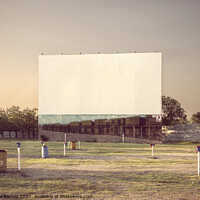 Buy canvas prints of Galaxy Drive-In Movie Theatre by Andrew Bishop