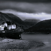 Buy canvas prints of Old Boat of Coal by Andrew Bishop
