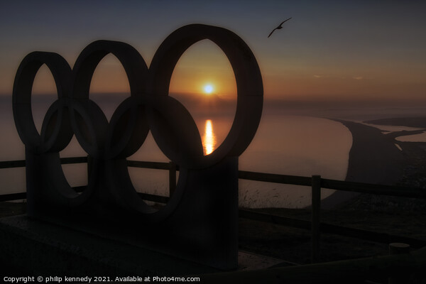 Olympic Sunset Picture Board by philip kennedy