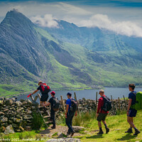 Buy canvas prints of The Hikers by philip kennedy