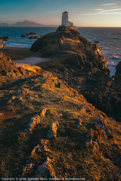 Ynys Llanddwyn The Lighthouse' Picture Board by philip kennedy