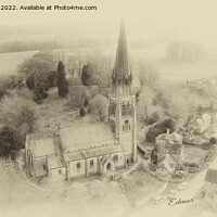 Buy canvas prints of Edensor of Chatsworth by philip kennedy