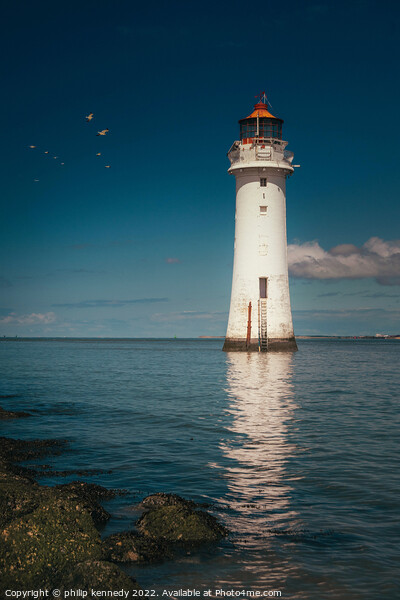 Fort Perch Rock Lighthouse Picture Board by philip kennedy