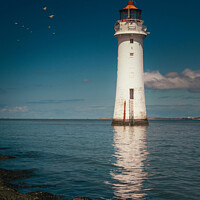 Buy canvas prints of Fort Perch Rock Lighthouse by philip kennedy