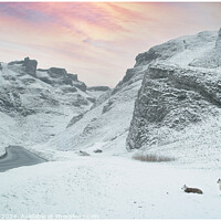 Buy canvas prints of Winnats Pass in Winter by philip kennedy