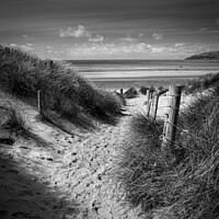 Buy canvas prints of path in the dunes leading to the beach by Paul Gorvett