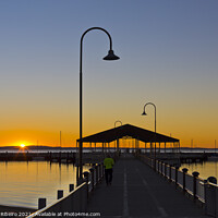 Buy canvas prints of Redcliffe Jetty at Sunsire by Antonio Ribeiro