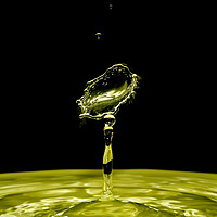 Buy canvas prints of Water Drop Collision on Black Background by Antonio Ribeiro