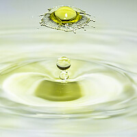 Buy canvas prints of Yellow Water Drop Collision by Antonio Ribeiro