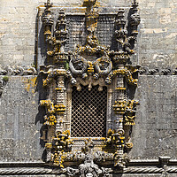 Buy canvas prints of Stunning carvings of the Manueline Window of the Convent of Chri by Antonio Ribeiro