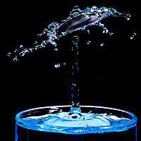 Buy canvas prints of Macro Shot of a Water Drop Collision  by Antonio Ribeiro