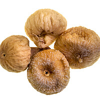 Buy canvas prints of Organic and Dried Figs on White Background by Antonio Ribeiro