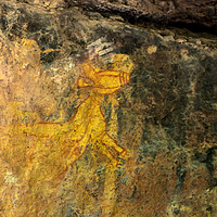 Buy canvas prints of Kakadu Burrungkuy Rock Art Site by Antonio Ribeiro
