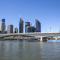Buy canvas prints of Brisbane Victoria Bridge over the Brisbane River by Antonio Ribeiro