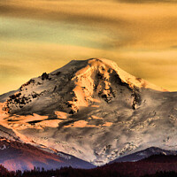 Buy canvas prints of Glorious Mountains, Powerful Sunset  by Buz Reid