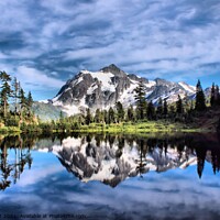Buy canvas prints of Picture Lake Beauty by Buz Reid