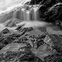 Buy canvas prints of Rock Pool at Fistral Beach Newquay by Geoff Tydeman