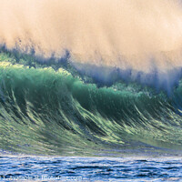 Buy canvas prints of A Breaking Wave in Cornwall by Geoff Tydeman