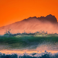 Buy canvas prints of Fistral Sunset by Geoff Tydeman