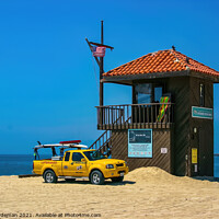 Buy canvas prints of Lifeguard Station Redondo Beach by Geoff Tydeman