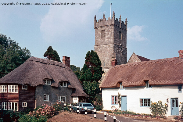 Godshill Village Isle of White 1976 Picture Board by Bygone Images