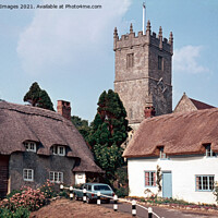Buy canvas prints of Godshill Village Isle of White 1976 by Bygone Images