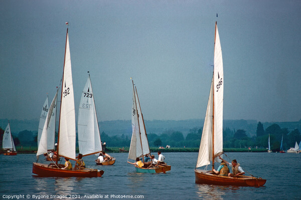 Sailing on the Thames near Marlow England 1960 Picture Board by Bygone Images