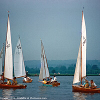 Buy canvas prints of Sailing on the Thames near Marlow England 1960 by Bygone Images