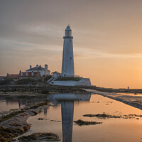 Buy canvas prints of st marys light house by stephen cooper