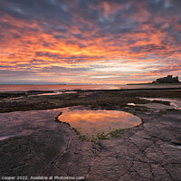 Buy canvas prints of bamburgh sunrise by stephen cooper