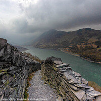 Buy canvas prints of path leading down from Dinorwic slate mine by stephen cooper