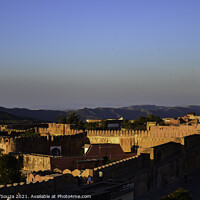Buy canvas prints of Sunset on 17th century Jaigarh Fort at Jaipur, Rajasthan, India by Lucas D'Souza